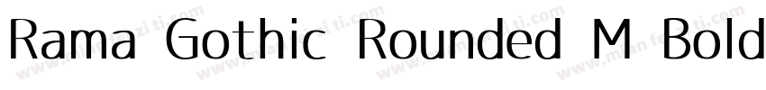 Rama Gothic Rounded M Bold字体转换